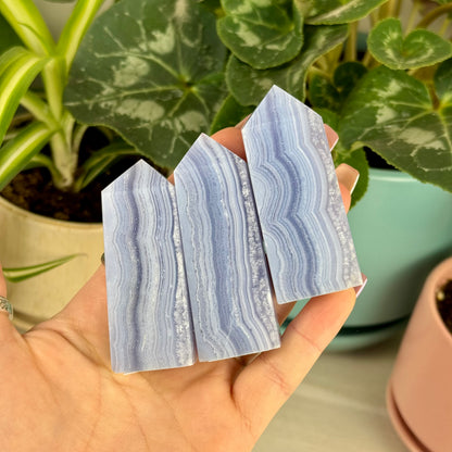 Blue Lace Agate Tower