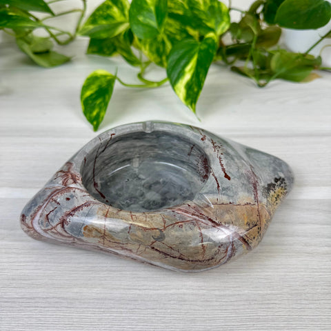 Painting Stone Jasper Ashtray