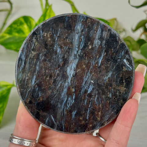 Half-Polished Arfvedsonite Coaster