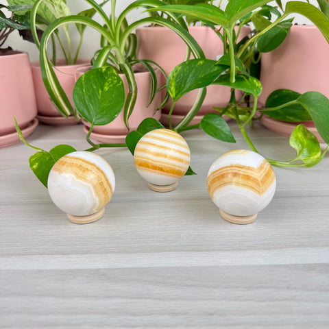 Orange Calcite Sphere