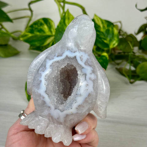 Druzy Agate Penguin
