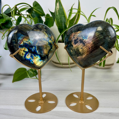 Labradorite Love Heart