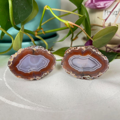 Malawi Agate Pair