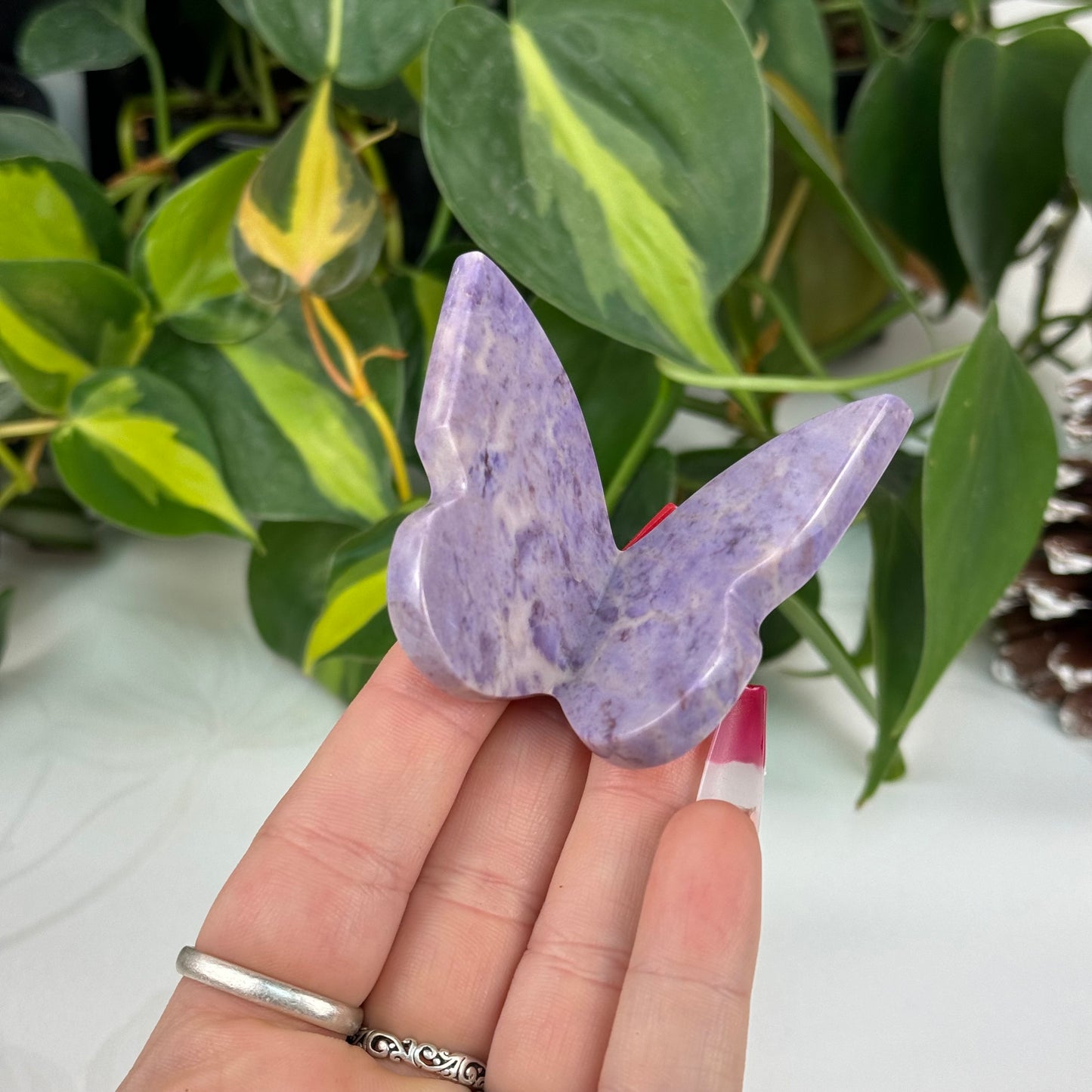 Purple Jade 3D Butterfly