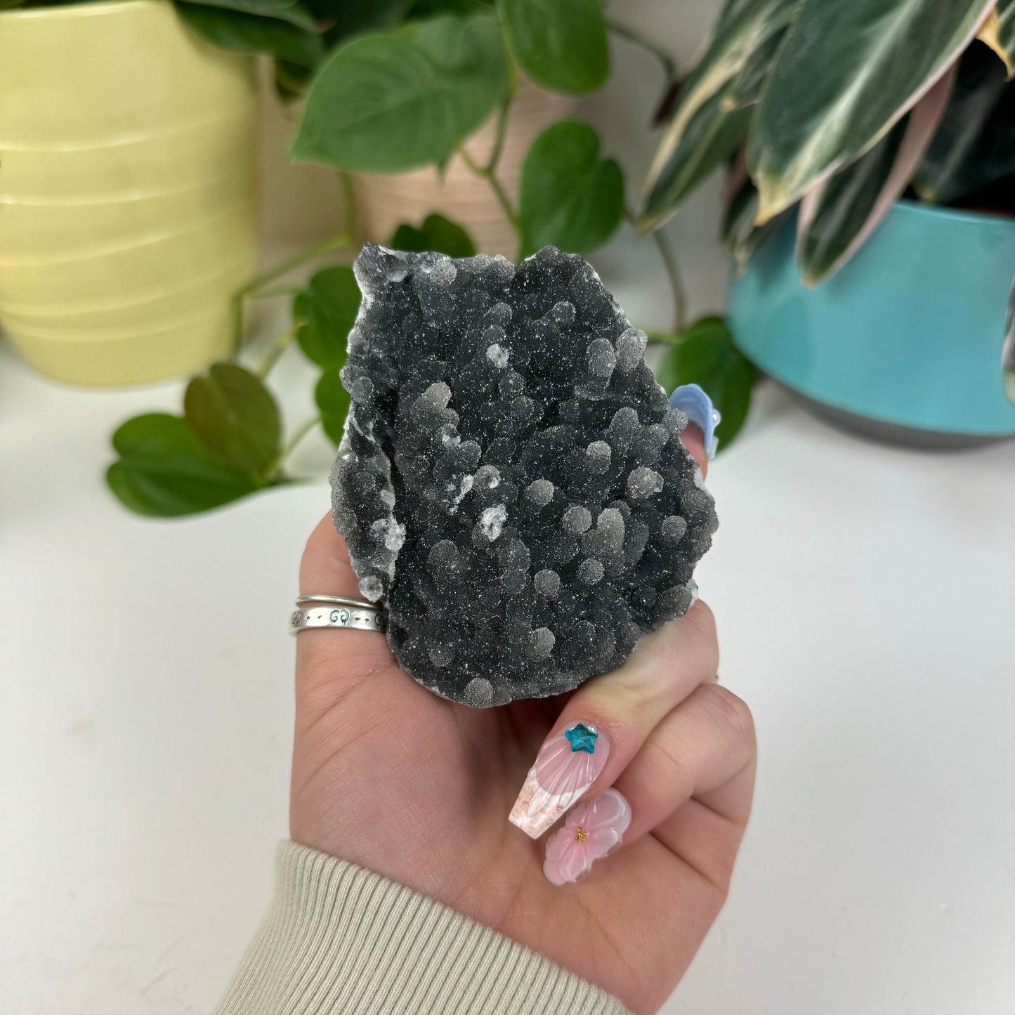 Sparkly Black Chalcedony