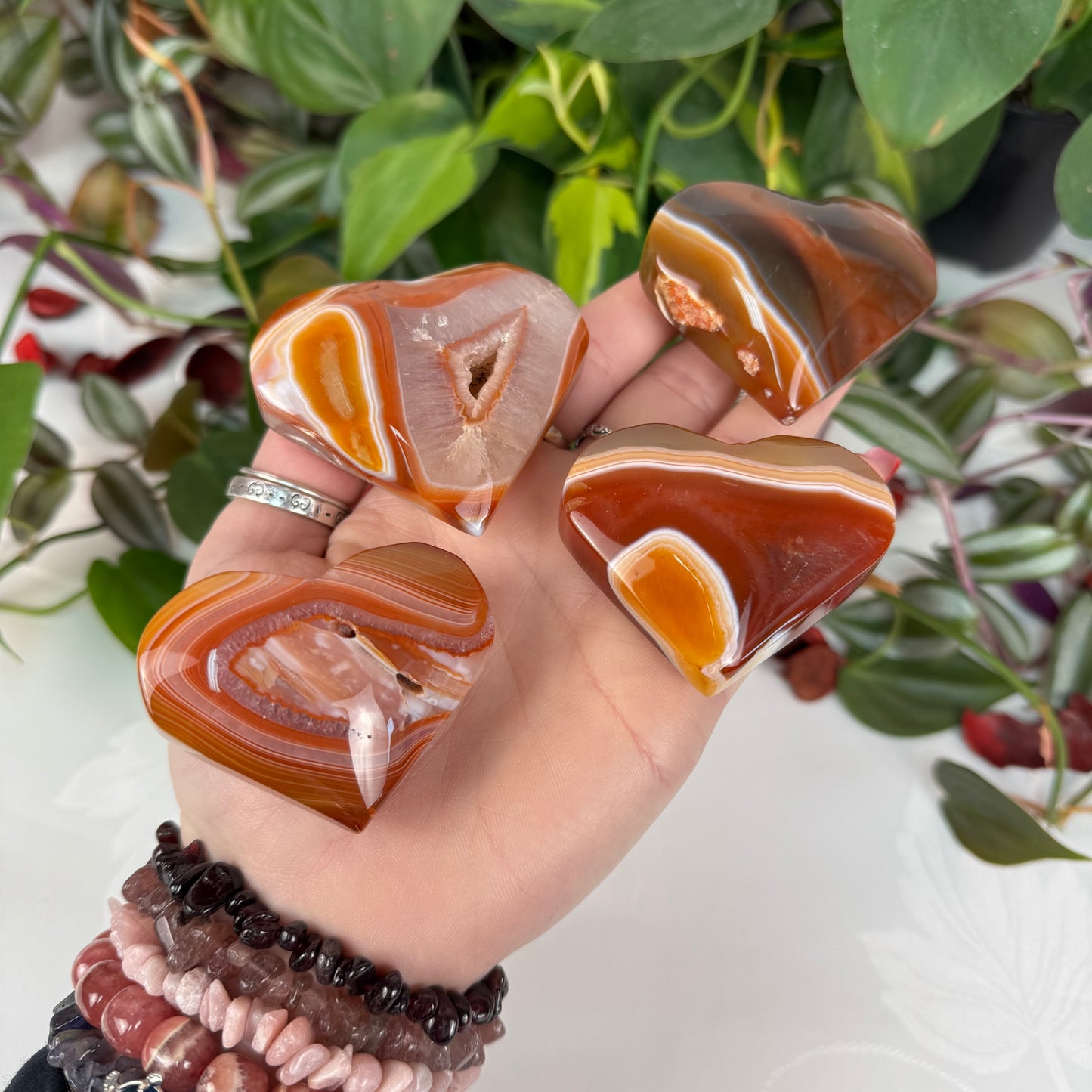 Carnelian Love Heart