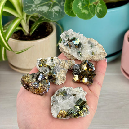 Iridescent Pyrite Specimen