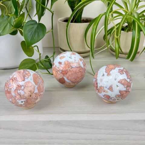 Cotton Candy Agate Sphere