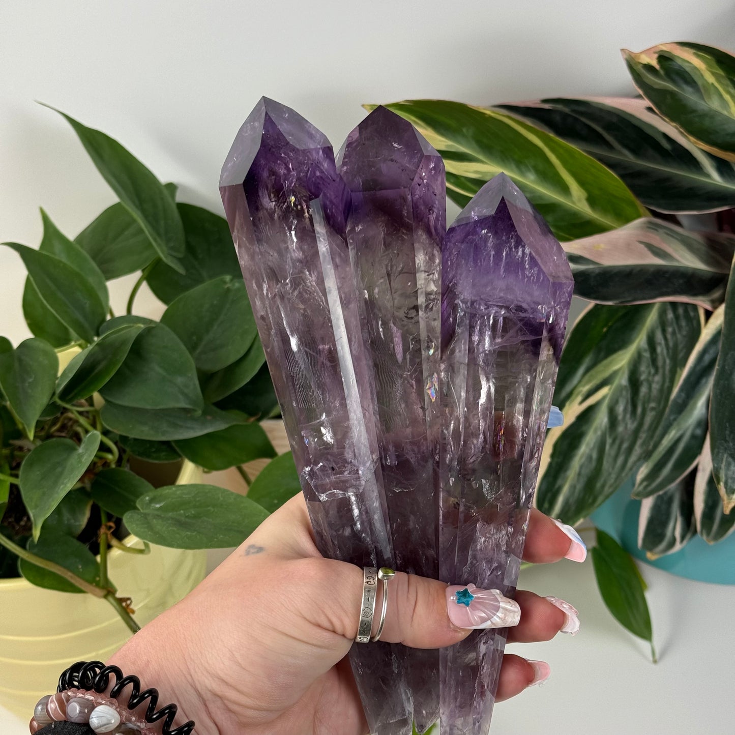 Smoky Amethyst Wand