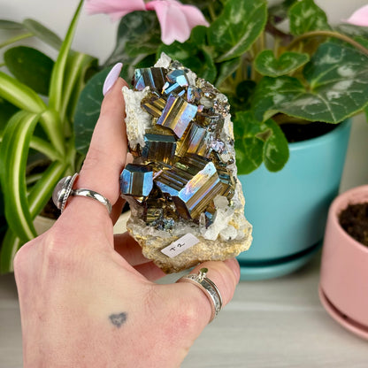 Iridescent Pyrite Specimen