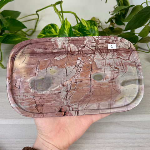 Painting Stone Jasper Decorative Plate