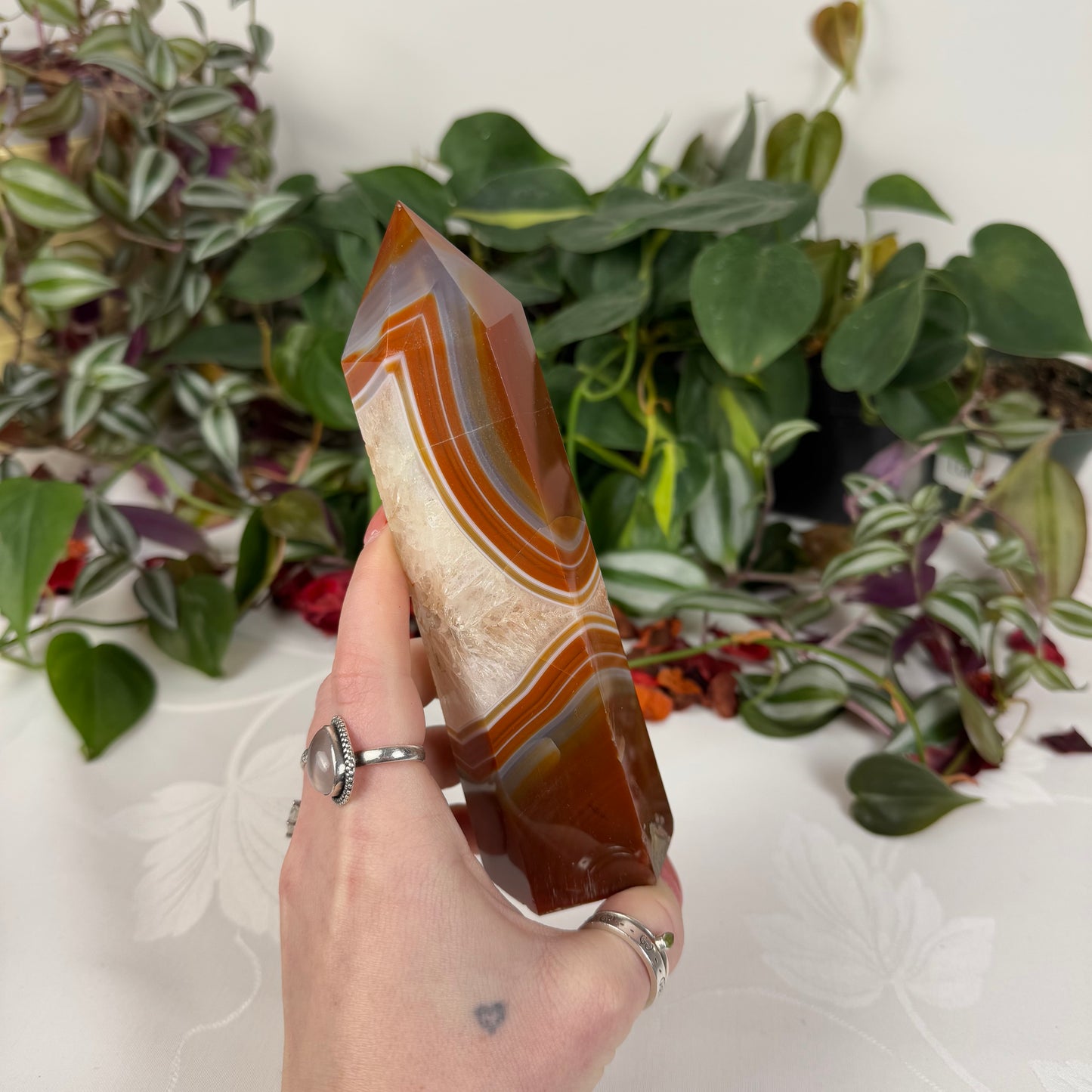 Imperfect Large Banded Carnelian Tower