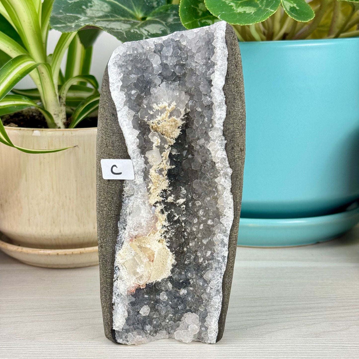 Mordenite/Okenite In Geode