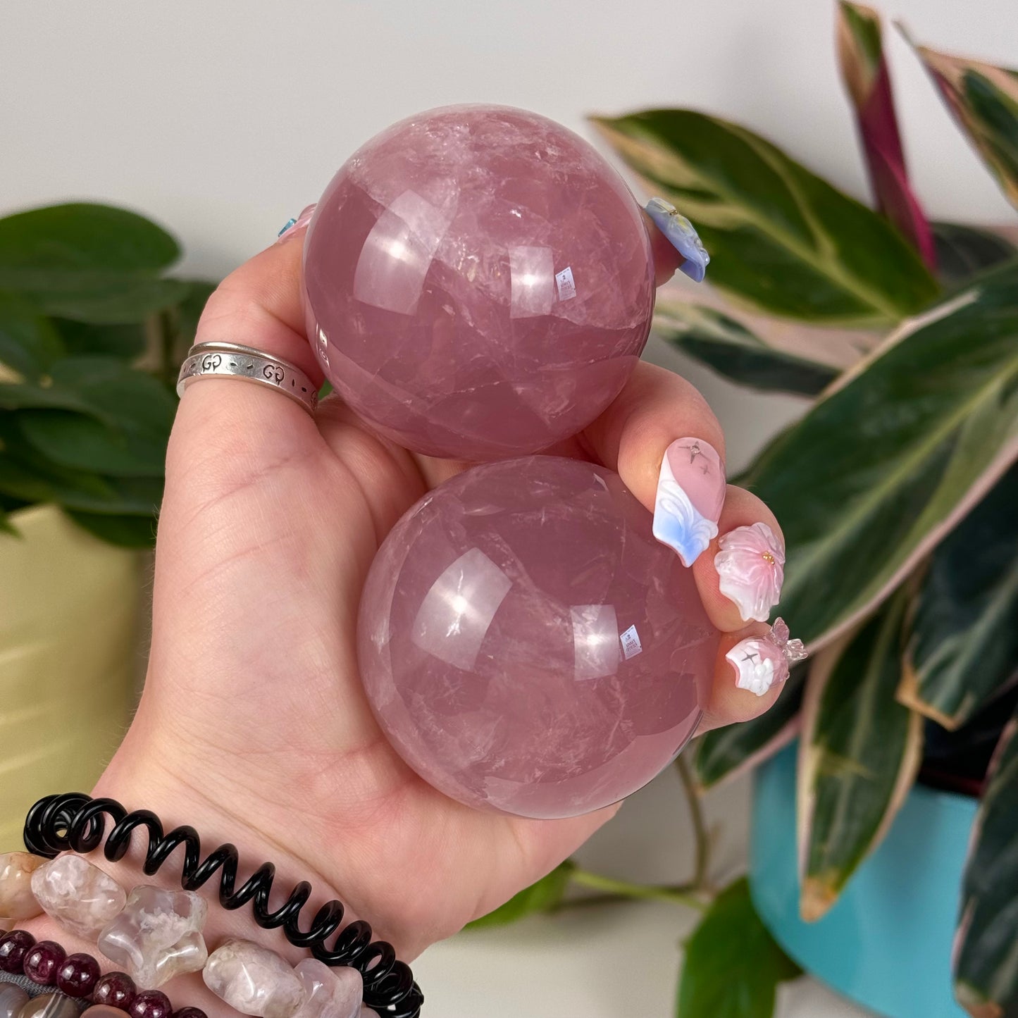 Jelly Rose Quartz Sphere