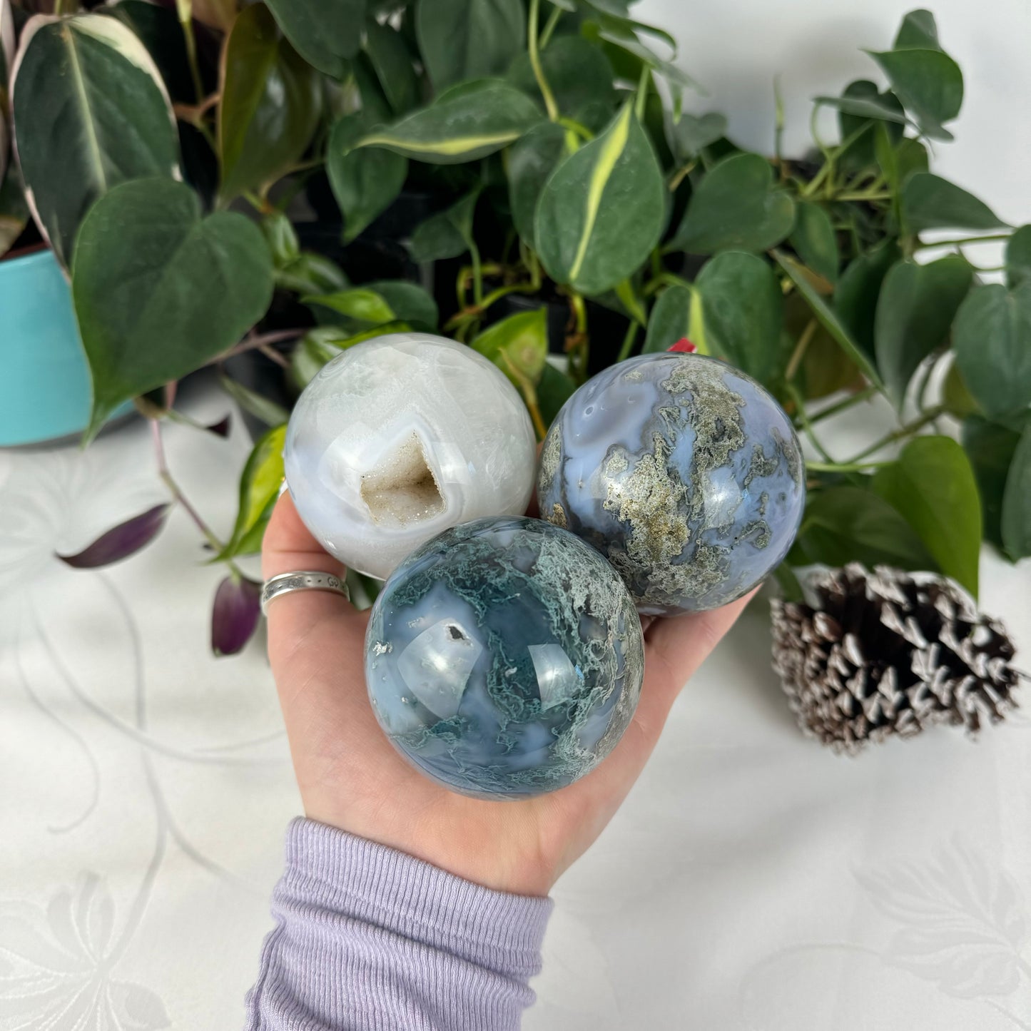 Moss Agate Sphere