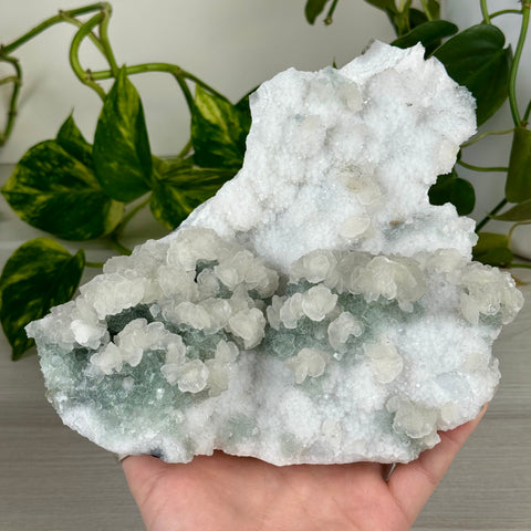 Minty Green Fluorite with Pink Calcite