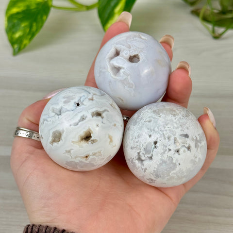 Snow Agate Sphere