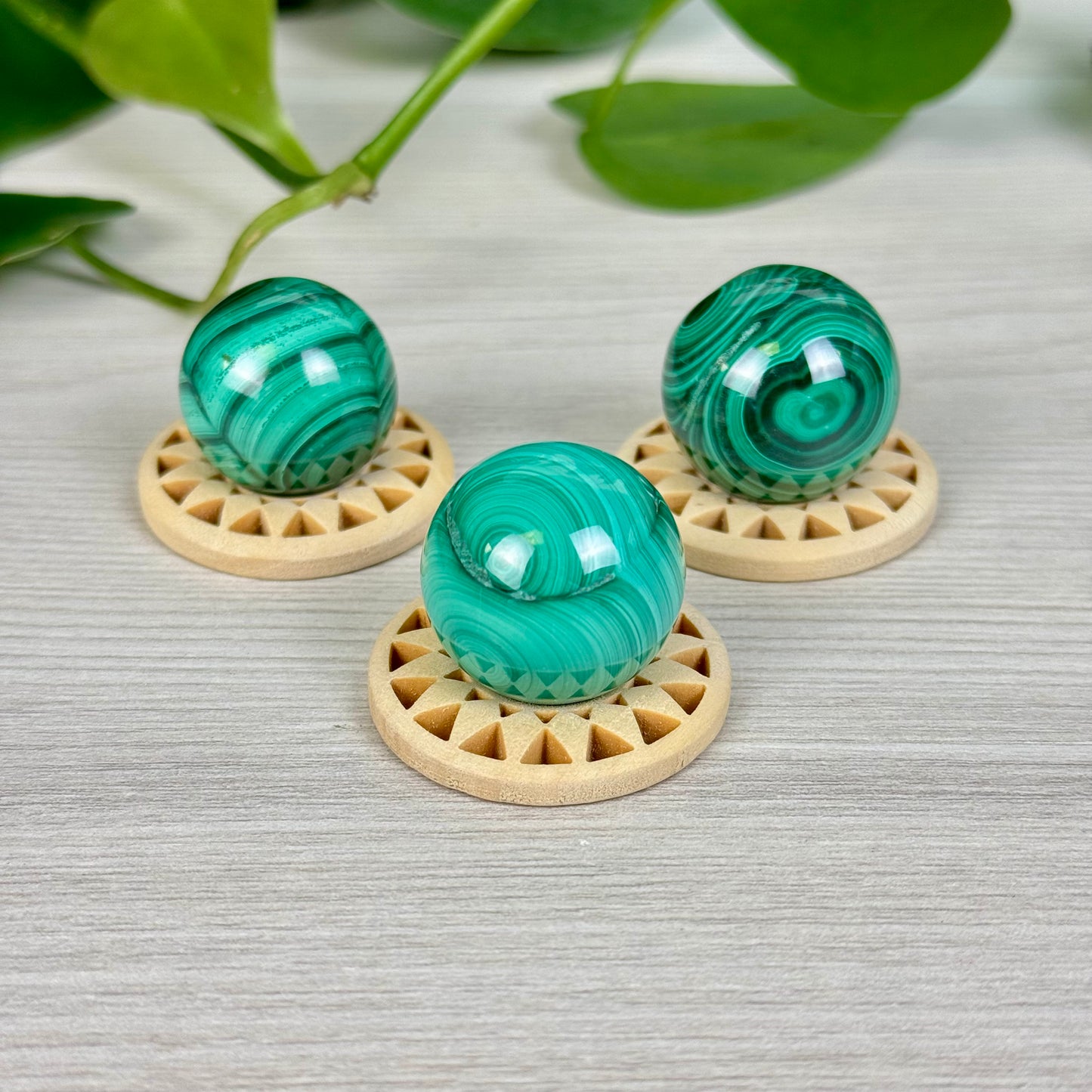 Mini Malachite Sphere