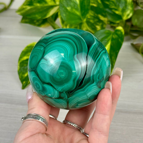 Opulent Malachite Sphere