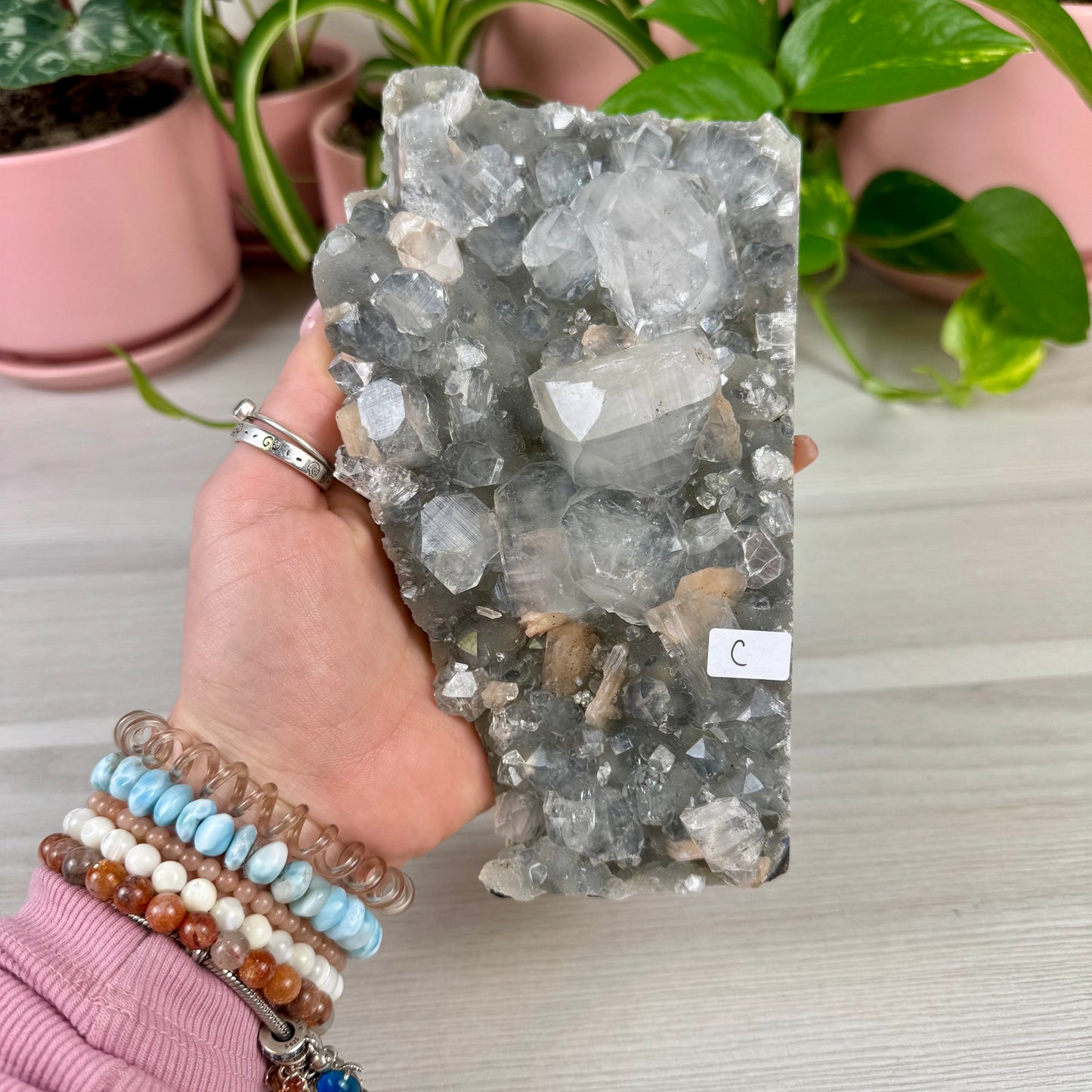 Smoky Chalcedony With Apophyllite