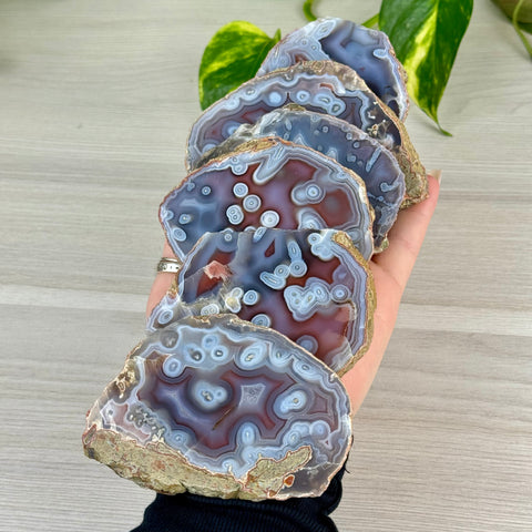 Swazi Rose Agate Slice