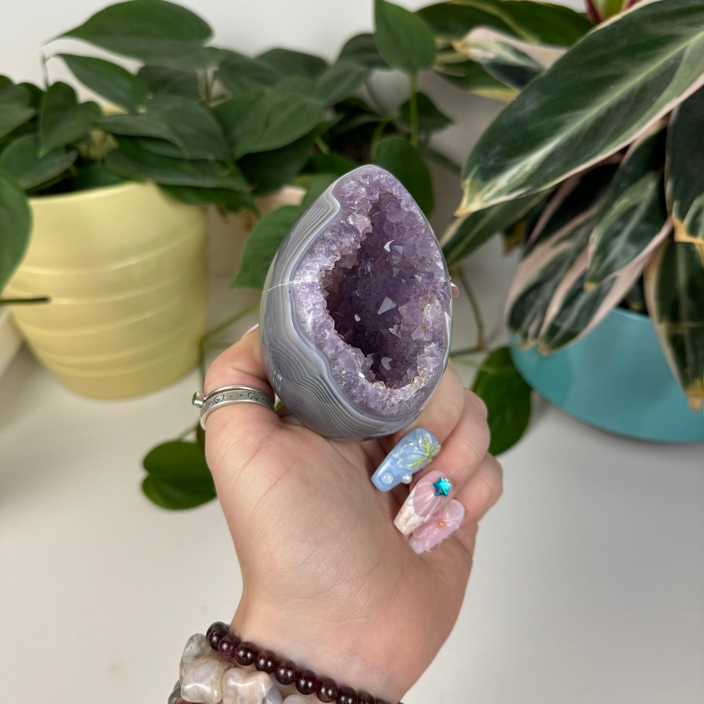 Druzy Agate Egg - C1