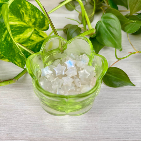 Mini High Flash Rainbow Moonstone Star