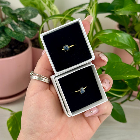 Gold Vermeil Stackable Pietersite Ring