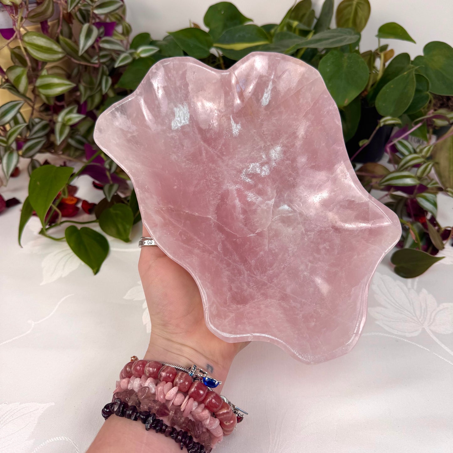 XL Rose Quartz Dish