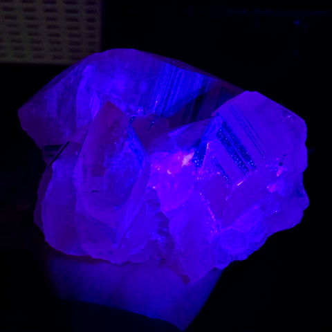 Benz Calcite with Calico Pyrite (UV Reactive)