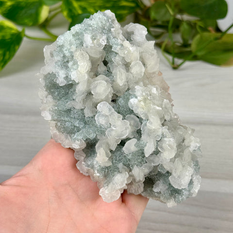 Minty Green Fluorite with Pink Calcite