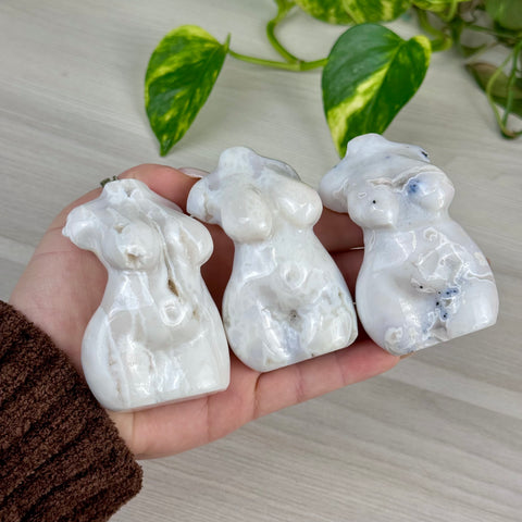 Snow Agate Curvy Goddess Body