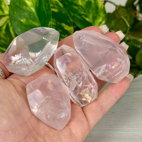 Rose Quartz Rainbow Gem