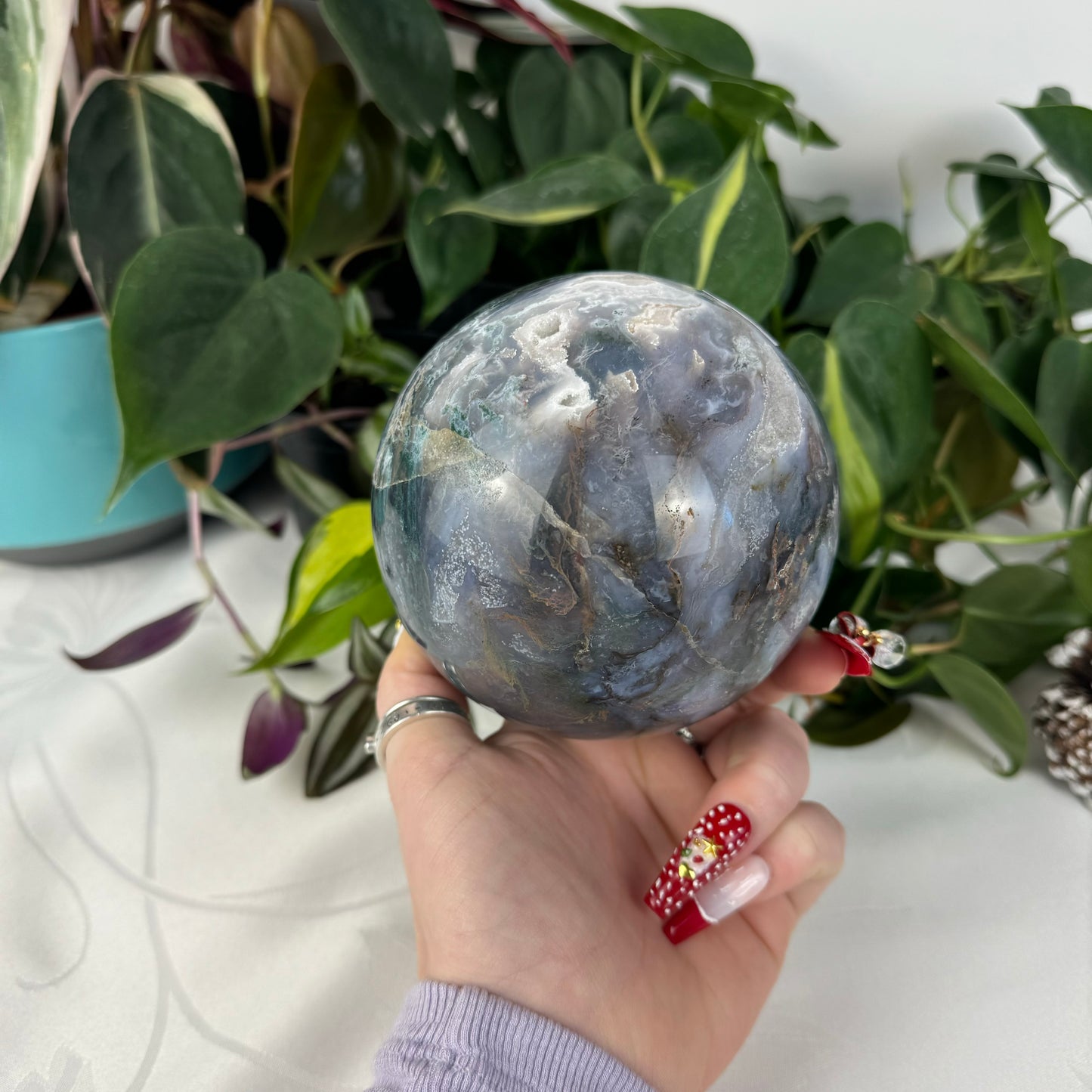 Moss Agate Sphere