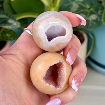 Chroma Druzy Agate Sphere
