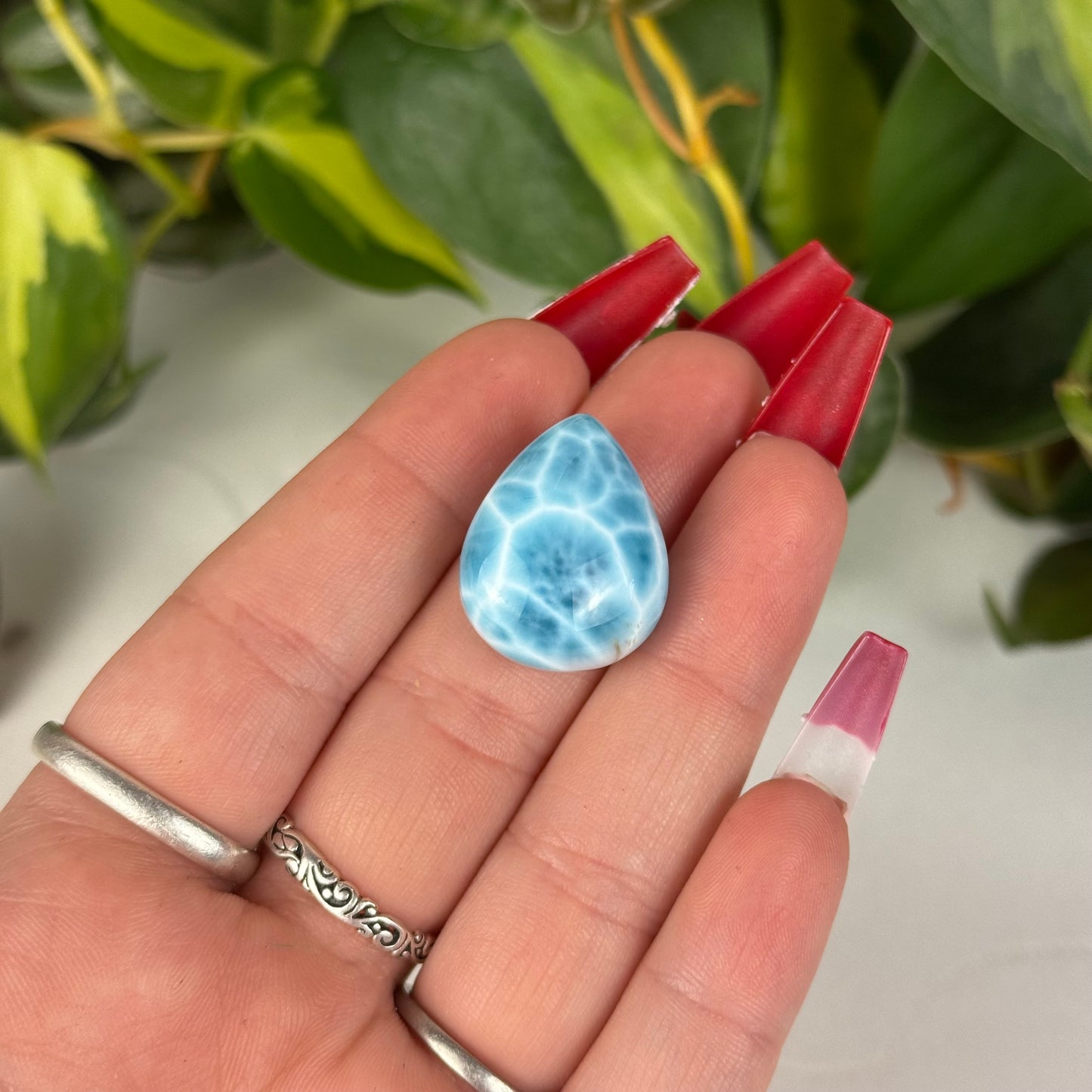 Mini Larimar Teardrop