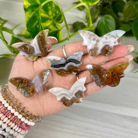 Scenic Moss Agate Butterfly