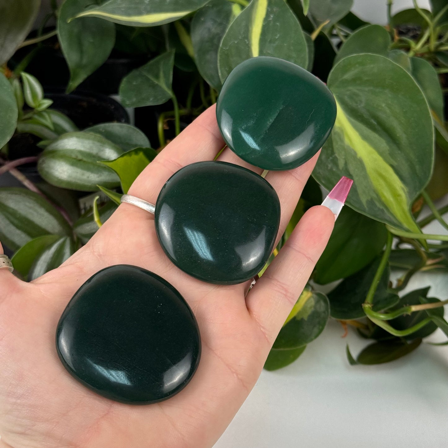 Green Jade Flat-Stone