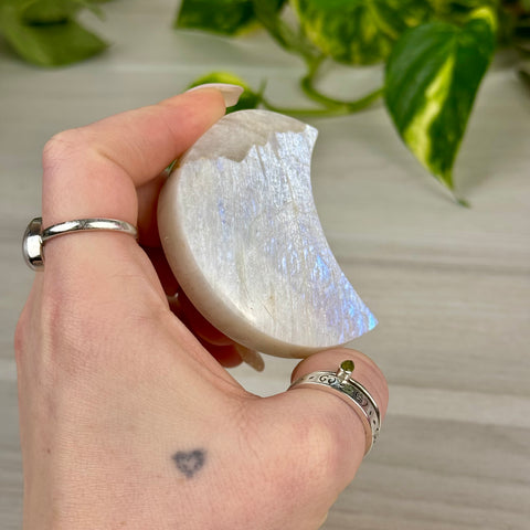 Imperfect Blue Flash Moonstone Moon