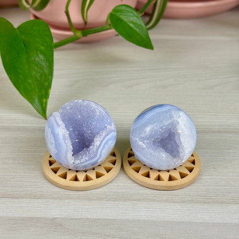 Druzy Blue Lace Agate Sphere