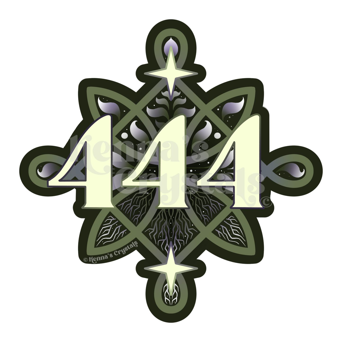 "444" Sticker