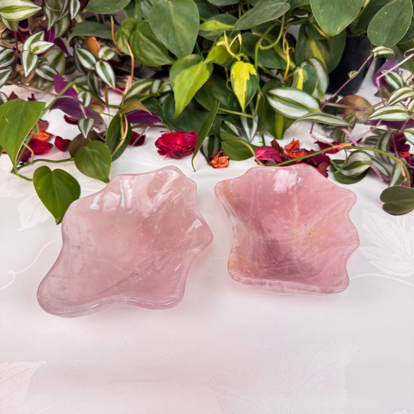 XL Rose Quartz Dish