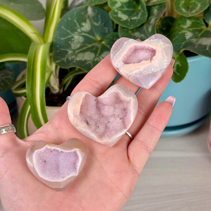 Chroma Druzy Agate Heart
