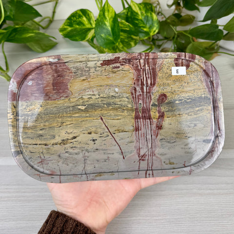 Painting Stone Jasper Decorative Plate