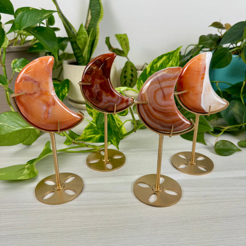 Carnelian Moon (W/ Custom Stand)