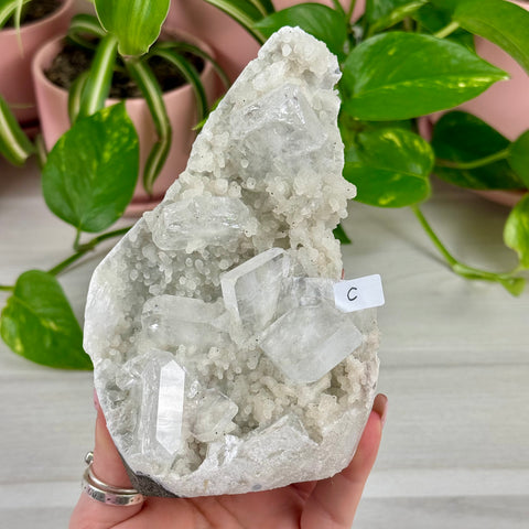 Sparkling White Chalcedony With Apophyllite