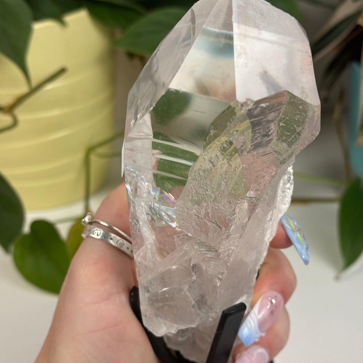 Incredible Lemurian Quartz (W/ Custom Stand) - O