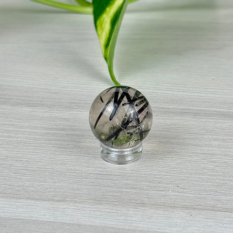 Mini AAA Tourmaline In Quartz Sphere