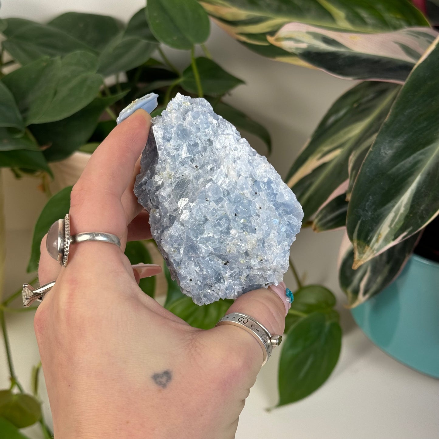 Raw Blue Calcite