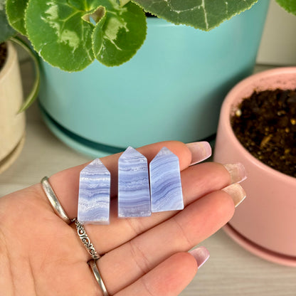 Blue Lace Agate Tower